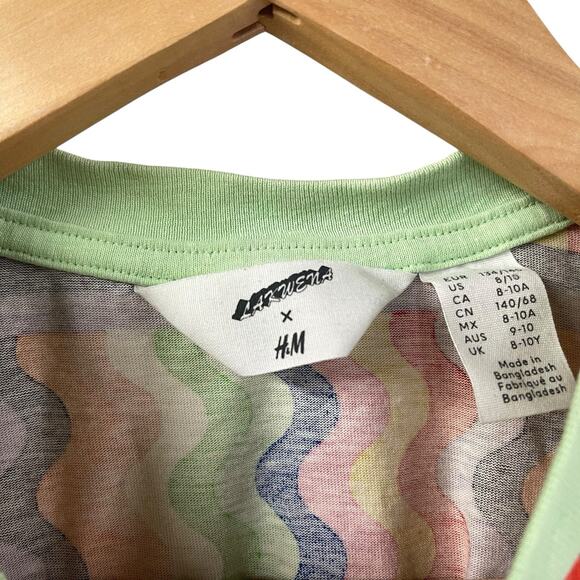 Lakwena X H&M T Shirt Youth 8/10 Colorful Collab Lovely Day - Picture 4 of 7